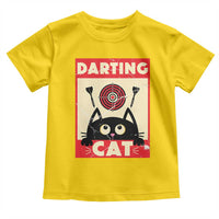 Black Cat Dart Thrower Toddler T Shirt Cat Lover Dartist Gift - Wonder Print Shop