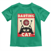 Black Cat Dart Thrower Toddler T Shirt Cat Lover Dartist Gift - Wonder Print Shop