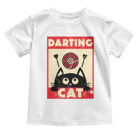 Black Cat Dart Thrower Toddler T Shirt Cat Lover Dartist Gift - Wonder Print Shop