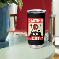 Black Cat Dart Thrower Tumbler Cup Cat Lover Dartist Gift - Wonder Print Shop
