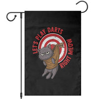 Funny Cat Darts Lover Garden Flag Lets Play Darts Right Meow - Wonder Print Shop