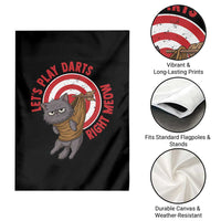 Funny Cat Darts Lover Garden Flag Lets Play Darts Right Meow - Wonder Print Shop
