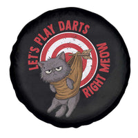 Funny Cat Darts Lover Spare Tire Cover Lets Play Darts Right Meow - Wonder Print Shop