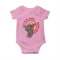 Funny Cat Darts Lover Baby Onesie Lets Play Darts Right Meow - Wonder Print Shop
