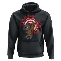Funny Cat Darts Lover Hoodie Lets Play Darts Right Meow - Wonder Print Shop