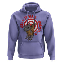 Funny Cat Darts Lover Hoodie Lets Play Darts Right Meow - Wonder Print Shop