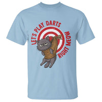 Funny Cat Darts Lover T Shirt Lets Play Darts Right Meow - Wonder Print Shop