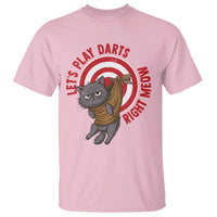 Funny Cat Darts Lover T Shirt Lets Play Darts Right Meow - Wonder Print Shop
