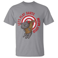 Funny Cat Darts Lover T Shirt Lets Play Darts Right Meow - Wonder Print Shop