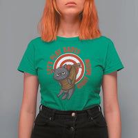 Funny Cat Darts Lover T Shirt For Women Lets Play Darts Right Meow - Wonder Print Shop