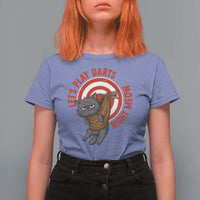Funny Cat Darts Lover T Shirt For Women Lets Play Darts Right Meow - Wonder Print Shop
