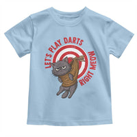 Funny Cat Darts Lover Toddler T Shirt Lets Play Darts Right Meow - Wonder Print Shop