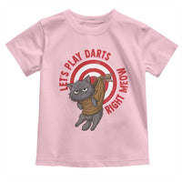 Funny Cat Darts Lover Toddler T Shirt Lets Play Darts Right Meow - Wonder Print Shop