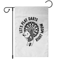 Lets Play Darts Right Meow Garden Flag Cute Cat Dart Player Pub Game Gift - Wonder Print Shop