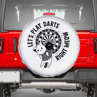 Lets Play Darts Right Meow Spare Tire Cover Cute Cat Dart Player Pub Game Gift - Wonder Print Shop