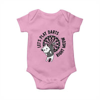 Lets Play Darts Right Meow Baby Onesie Cute Cat Dart Player Pub Game Gift - Wonder Print Shop