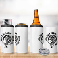 Lets Play Darts Right Meow 4 in 1 Can Cooler Tumbler Cute Cat Dart Player Pub Game Gift - Wonder Print Shop