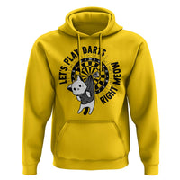 Lets Play Darts Right Meow Hoodie Cute Cat Dart Player Pub Game Gift - Wonder Print Shop