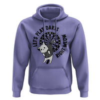 Lets Play Darts Right Meow Hoodie Cute Cat Dart Player Pub Game Gift - Wonder Print Shop