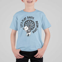 Lets Play Darts Right Meow T Shirt For Kid Cute Cat Dart Player Pub Game Gift - Wonder Print Shop