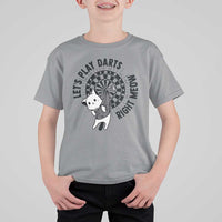 Lets Play Darts Right Meow T Shirt For Kid Cute Cat Dart Player Pub Game Gift - Wonder Print Shop