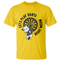 Lets Play Darts Right Meow T Shirt Cute Cat Dart Player Pub Game Gift - Wonder Print Shop