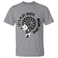 Lets Play Darts Right Meow T Shirt Cute Cat Dart Player Pub Game Gift - Wonder Print Shop