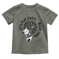 Lets Play Darts Right Meow Toddler T Shirt Cute Cat Dart Player Pub Game Gift - Wonder Print Shop