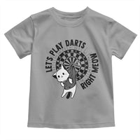 Lets Play Darts Right Meow Toddler T Shirt Cute Cat Dart Player Pub Game Gift - Wonder Print Shop