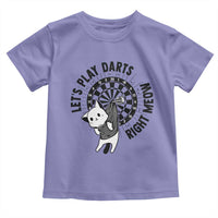 Lets Play Darts Right Meow Toddler T Shirt Cute Cat Dart Player Pub Game Gift - Wonder Print Shop