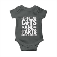 Life Is Not All Cats And Darts But It Should Be Baby Onesie Funny Dartist Gift - Wonder Print Shop