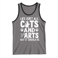 Life Is Not All Cats And Darts But It Should Be Tank Top Funny Dartist Gift - Wonder Print Shop