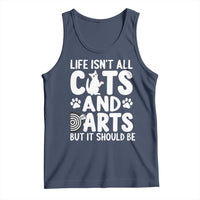 Life Is Not All Cats And Darts But It Should Be Tank Top Funny Dartist Gift - Wonder Print Shop