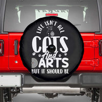 Kitty Lover Dartist Gift Spare Tire Cover Life Should Be Cats And Darts - Wonder Print Shop