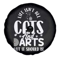 Kitty Lover Dartist Gift Spare Tire Cover Life Should Be Cats And Darts - Wonder Print Shop