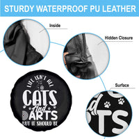 Kitty Lover Dartist Gift Spare Tire Cover Life Should Be Cats And Darts - Wonder Print Shop