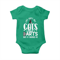 Kitty Lover Dartist Gift Baby Onesie Life Should Be Cats And Darts - Wonder Print Shop