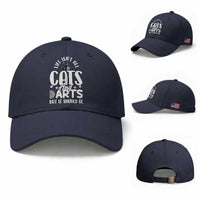 Kitty Lover Dartist Gift Baseball Cap Life Should Be Cats And Darts