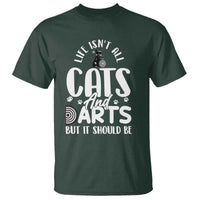 Kitty Lover Dartist Gift T Shirt Life Should Be Cats And Darts - Wonder Print Shop