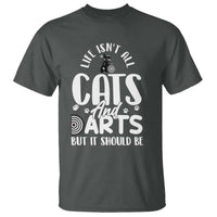 Kitty Lover Dartist Gift T Shirt Life Should Be Cats And Darts - Wonder Print Shop