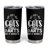 Kitty Lover Dartist Gift Tumbler Cup Life Should Be Cats And Darts - Wonder Print Shop