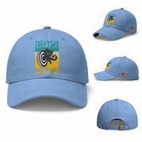 Funny Retro Sunset Cat Darts Baseball Cap I Pet Cats I Play Darts And I Know Things