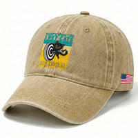 Funny Retro Sunset Cat Darts Washed Cotton Baseball Cap I Pet Cats I Play Darts And I Know Things