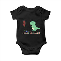 Funny Dinosaur Dartist Player Gift Baby Onesie I Do Not Like Darts - Wonder Print Shop