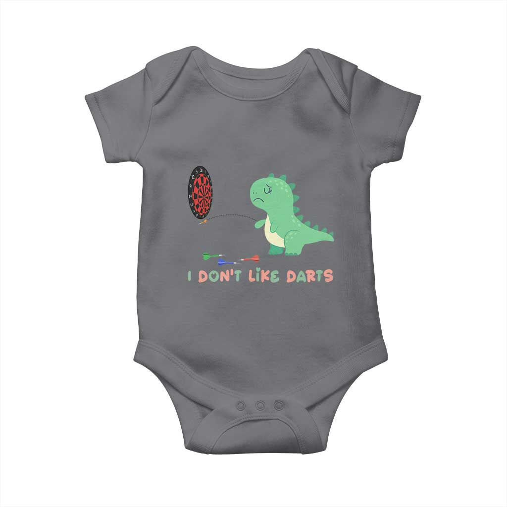 Funny Dinosaur Dartist Player Gift Baby Onesie I Do Not Like Darts - Wonder Print Shop