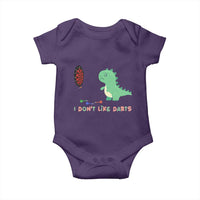 Funny Dinosaur Dartist Player Gift Baby Onesie I Do Not Like Darts - Wonder Print Shop