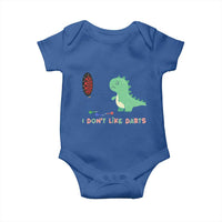 Funny Dinosaur Dartist Player Gift Baby Onesie I Do Not Like Darts - Wonder Print Shop