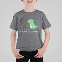 Funny Dinosaur Dartist Player Gift T Shirt For Kid I Do Not Like Darts - Wonder Print Shop