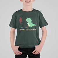 Funny Dinosaur Dartist Player Gift T Shirt For Kid I Do Not Like Darts - Wonder Print Shop