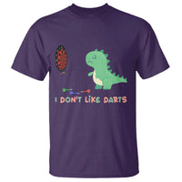 Funny Dinosaur Dartist Player Gift T Shirt I Do Not Like Darts - Wonder Print Shop